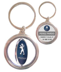 LLAVERO CIRCULAR GIRATORIO PEUGEOT