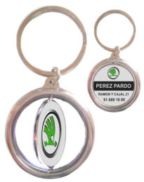 LLAVERO GIRATORIO SKODA