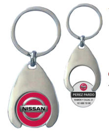LLAVERO MONEDA CARRO NISSAN