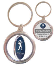 LLAVERO CIRCULAR GIRATORIO PEUGEOT